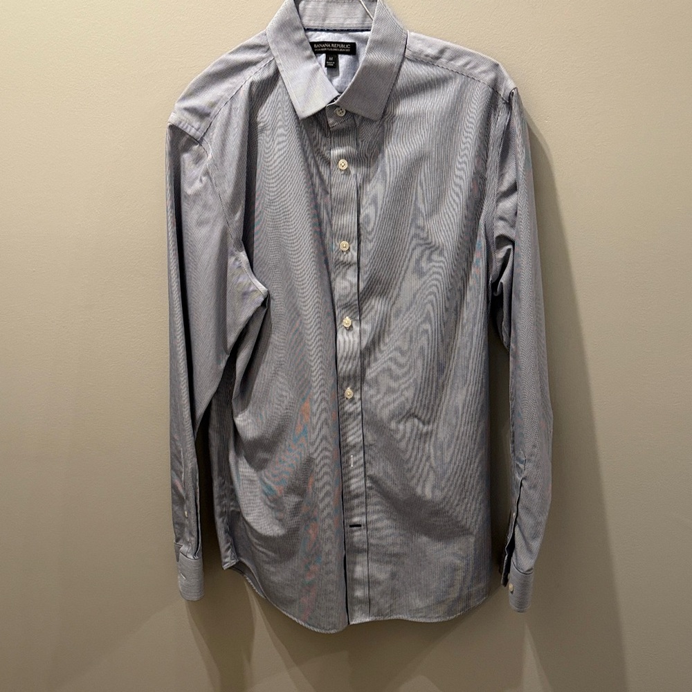 Banana Republic Men's Gray Dress Shirt